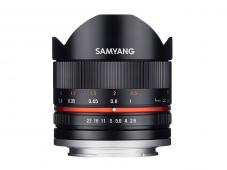 Обектив Samyang 8mm f/2.8 UMC Fish-eye II за Fujifilm X-mount (черен)