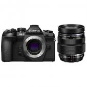 Фотоапарат Olympus OM-D E-M1 II Black тяло + Обектив Olympus M.Zuiko Digital ED 12-40mm f/2.8 PRO + Батерия Li-Ion Olympus BLH-1