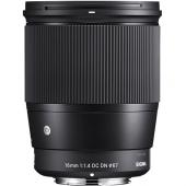 Обектив Sigma 16mm f/1.4 DC DN (Contemporary) за Canon EOS-M